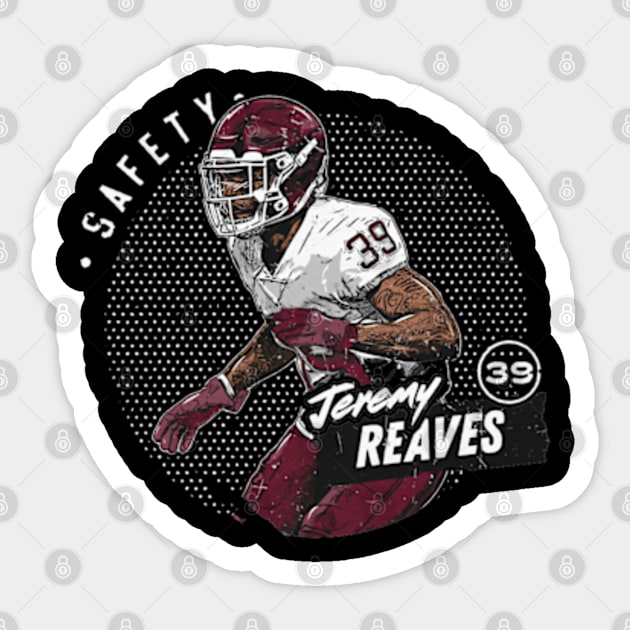 Jeremy Reaves Washington Dots Sticker by danlintonpro